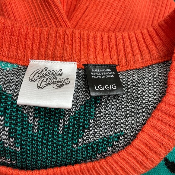 NWOT Ugly Christmas Sweater Merry Kushmas Cheech and Chong Men's Large - Picture 6 of 8